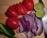 A picture of step 1 of Shrimp Tacos with Cabbage Slaw.