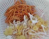 Foto langkah ke 1 dari resep Tumis cordyceps, golden mushrooms dan peas sprout.