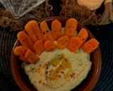 Foto del paso 5 de la receta Hummus embrujado (Hummus con zanahoria) - Adviento Halloween
