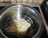 A picture of step 1 of Chilli garlic Noodles.