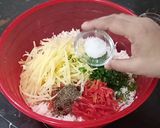 A picture of step 2 of One Bite Vegetables Rice Balls.