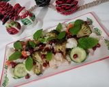 Pas rețetă Salată colorata de iarna cu rodie şi sos acru de rodie 1 fotografie