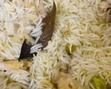 A picture of step 9 of Chicken Pulao in less oil.