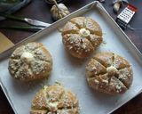 Gambar langkah 9 resipi Korean Garlic Cheese Bun.