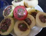 A picture of step 1 of Stuffed Artichokes and Potatoes (Dolma Qarnoun wa Batata).