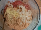 Beef burger / patty homemade
