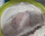Foto langkah ke 2 dari resep Brownies coklat keju kukus.