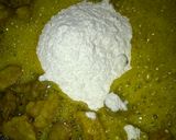 A picture of step 5 of Curry Chops smothered in curry gravy.