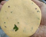 A picture of step 4 of Makki ki Roti.