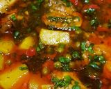 Pas rețetă Tocăniță cu mazăre și carne de pui 3 fotografie