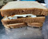 A picture of step 2 of Tricolour sandwich.