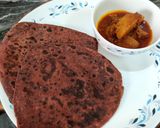 A picture of step 16 of Beetroot Paratha.