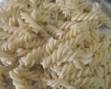 A picture of step 1 of Mayonnaise pasta.