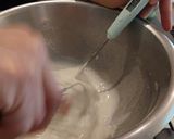 A picture of step 6 of Swiss Meringue.