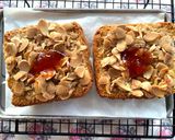 รูปขั้นตอนการทำที่ 3 ของ ขนมปังคุณ Kitty Tait (Sliced Almond with Apricot Jam and Almond Butter)🧈🍞🌰