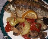 Pas rețetă Peste cu legume la cuptor🐟🍋🌶🥒🍄 3 fotografie