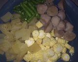 Foto langkah ke 1 dari resep Tumis bakso baby corn.