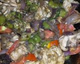 A picture of step 4 of Chicken bhuna capsicum.