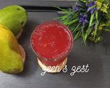 A picture of step 3 of Roohafza and Mango Drink.