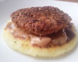 Foto del paso 7 de la receta: Arepa🍘 de queso🧀 con hamburguesa de lentejas y salteado de acelgas🌿