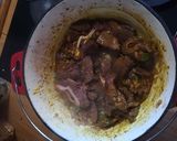 A picture of step 1 of Lamb Curry.