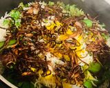 A picture of step 6 of Qeema lobiya pulao.