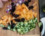 Une image de l'étape 3 de TARTARE 🍈 MELON 🥒 CONCOMBRE 🥒 BASILIC🍃.