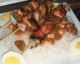 A picture of step 10 of Chicken shashlik..