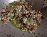 A picture of step 2 of Idli upma.