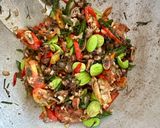 Foto langkah ke 5 dari resep Cumi Asin Pete.
