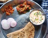 जौ की रोटी और बैंगन भरता Jau Ki Roti Baingan Bharta रेसिपी चरण 6 फोटो