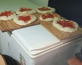 Foto del paso 4 de la receta: Pizza a la piedra. Masa de 72 horas en frío con pliegue cada 24 hs