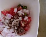 A picture of step 1 of Koshimbir And Paneer Mini Fusion Bruschetta/ Indian Style Bruschetta.