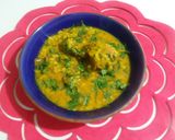 A picture of step 9 of Daal gosht.