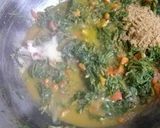 A picture of step 5 of Palak paneer.
