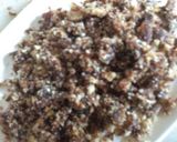 A picture of step 2 of Khoya Modak stuffed with Dates&Nuts.