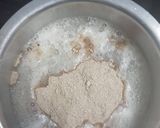 A picture of step 2 of African ugali wimbi served with (terere)fried with minced meat.
