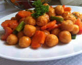 Foto langkah ke 3 dari resep Bola-Bola Ayam Udang Asem Manis.