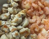 Foto del paso 2 de la receta: Paella/Arroz integral con camarones y pollo