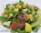 Foto del paso 5 de la receta Ensalada de rúcula con piña y kiwi