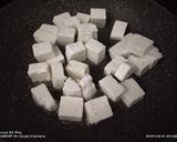 A picture of step 1 of Kadhai paneer.