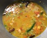 A picture of step 5 of Shahi Moong Dal.