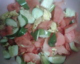 A picture of step 1 of Watermelon & cucumber smoothie.