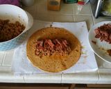 A picture of step 5 of Meaty Turkey Bacon Burrito.
