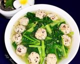 Hình bước làm 4 của món Canh Cải Ngọt Nấu Thịt+ Mọc Viên