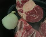 A picture of step 1 of Pho [Beef Noodle Soup].
