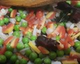 A picture of step 1 of Vermicelli pulav.