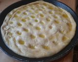 A picture of step 4 of Focaccia alla Genovese.