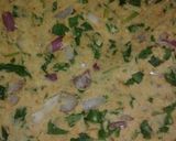 A picture of step 2 of Methi paratha.