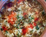 A picture of step 4 of Beef dum biryani.